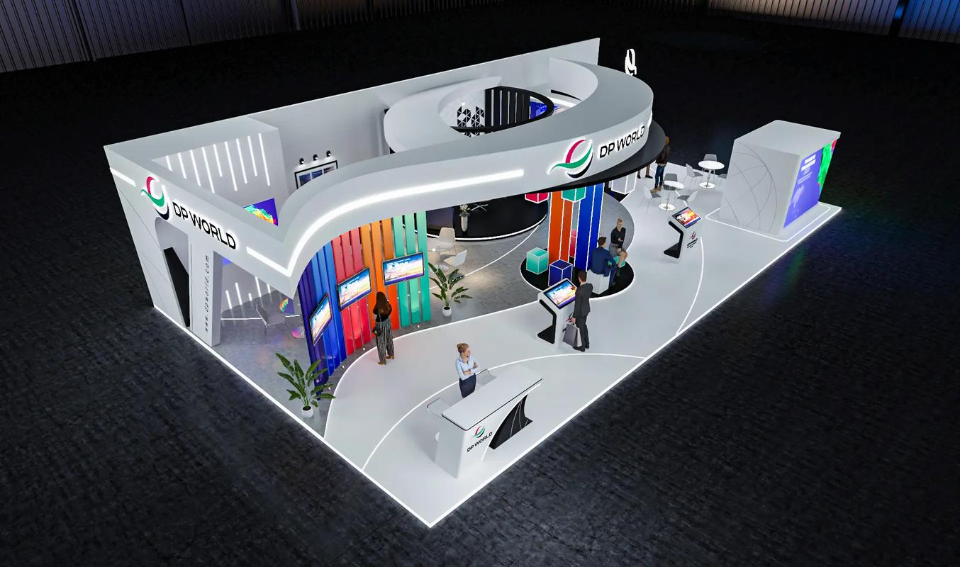 深圳廣州展覽會展臺設計策劃搭建效果圖欣賞