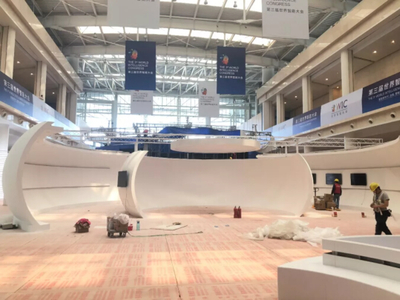 第三屆世界智能大會 籌備工作層層推進，施工搭建如火如荼，企業形象設計點亮智能舞臺